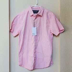 Monument Men's S/S Geometric Print Shirt.   Size L